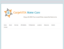 Tablet Screenshot of carpevitahomecare.com